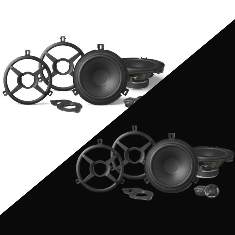 Alpine Plug & Play SPV-65X-WRA Full Speaker System Bundle | '07-'18 JK Wrangler