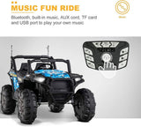 Uenjoy 12V Electric Off-Road UTV Ride On Car for Two, Realistic Design