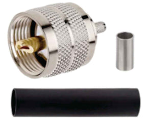 PL-259 UHF Male Crimp Connector for RG58 / LMR195 / RG400 Cable (1-Pack) Accesories Unlimited