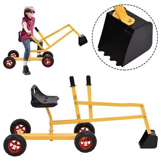 Ultimate 4-Wheel Excavator Sand Digger for Heavy-Duty Kid Playtime