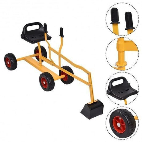 Ultimate 4-Wheel Excavator Sand Digger for Heavy-Duty Kid Playtime
