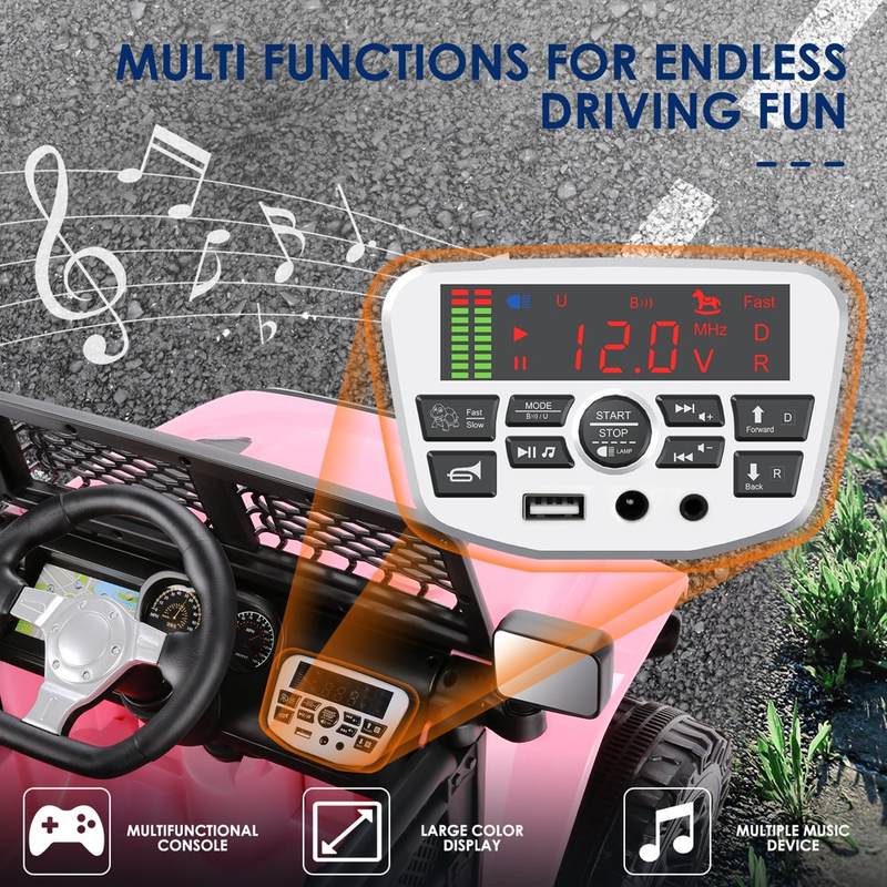 Ultimate Fun Ride-On Truck for Kids: Remote Control, Music, Suspension, LED Lights