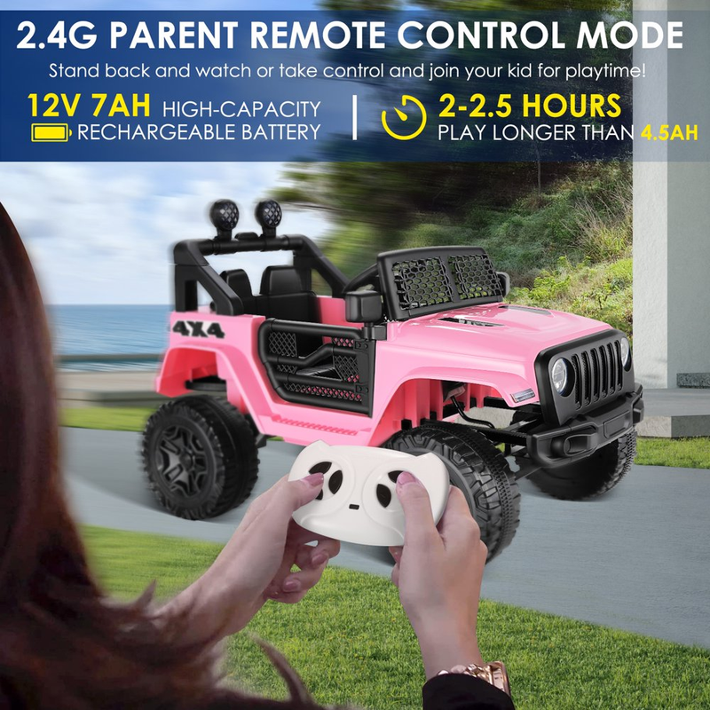 Ultimate Fun Ride-On Truck for Kids: Remote Control, Music, Suspension, LED Lights