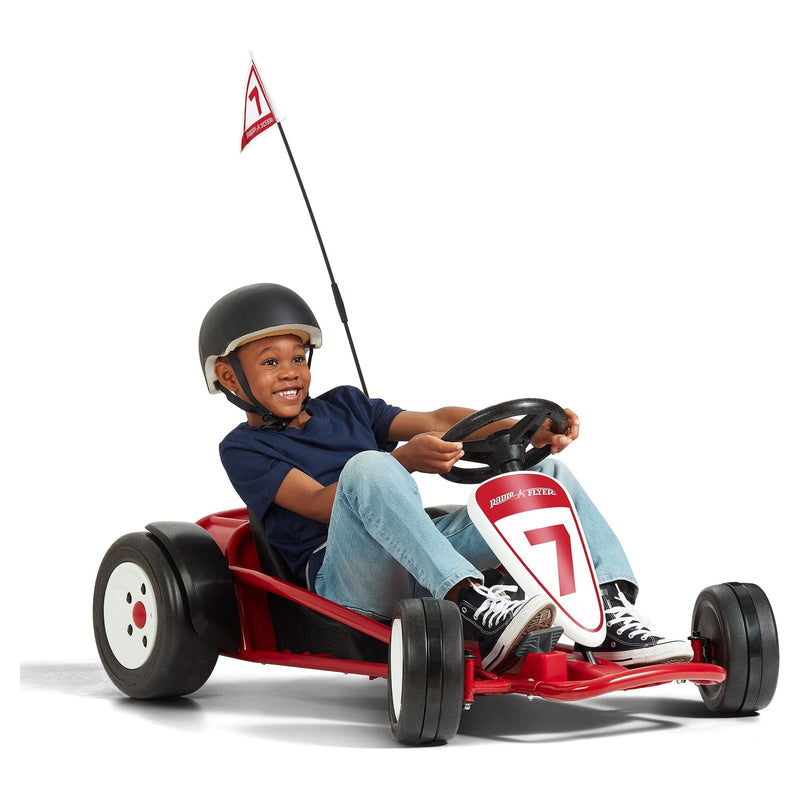 Go-Kart 24V Battery-Powered Ride-On Toy for Kids Ages 3-8 with 8mph Max Speed