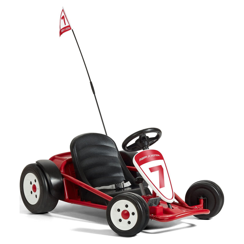 Go-Kart 24V Battery-Powered Ride-On Toy for Kids Ages 3-8 with 8mph Max Speed