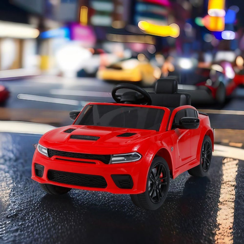 Ultimate Licensed Dodge Charger, 12v Kids Ride-On Car with Parental Remote Control and Electric Power