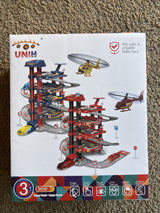 Kids Garage Toy Set with Race Car Ramp Track and Vehicle for Toddlers Age 3+