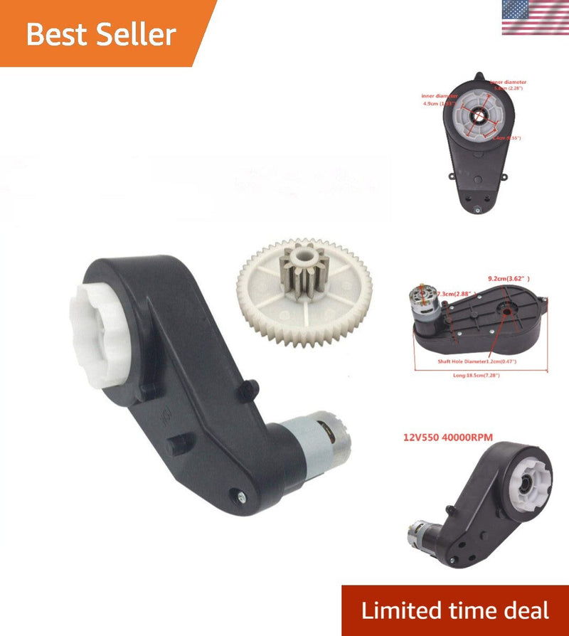 12V Universal DC Gearbox Motor for Kids Electric Toy Cars with Easy Installation
