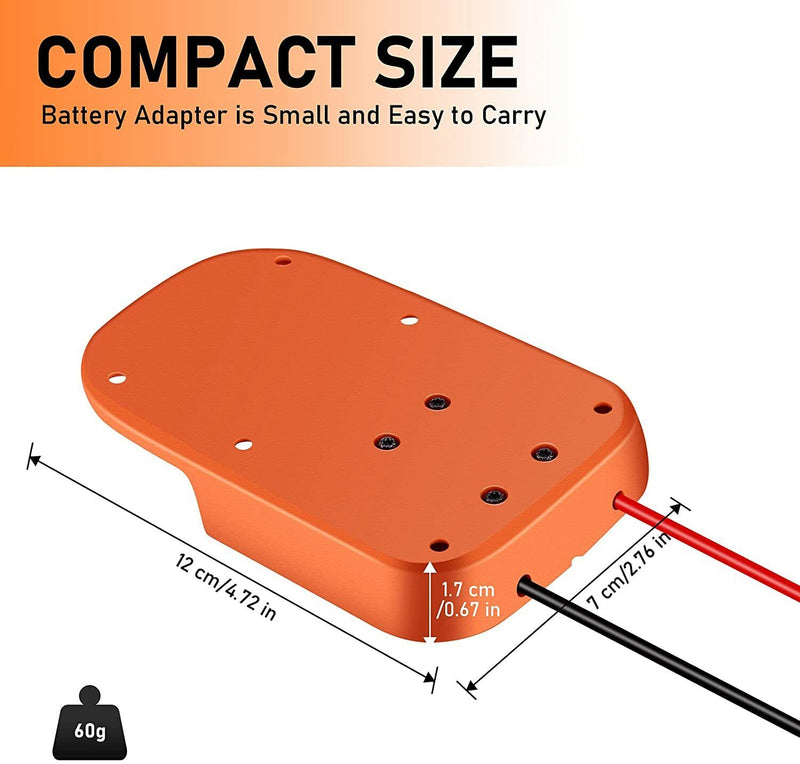 Universal 18V Hyper li-ion Battery Adapter for Ridgid AEG 10X Power Wheels