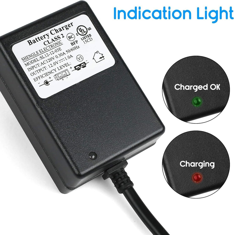 Universal 6ft 12V Battery Charger Cable Certified Safe