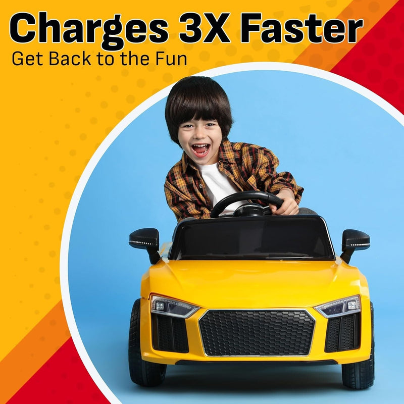 Universal Battery Maintainer for Ride-On Toys with Quick Connect and LED Status Indicator