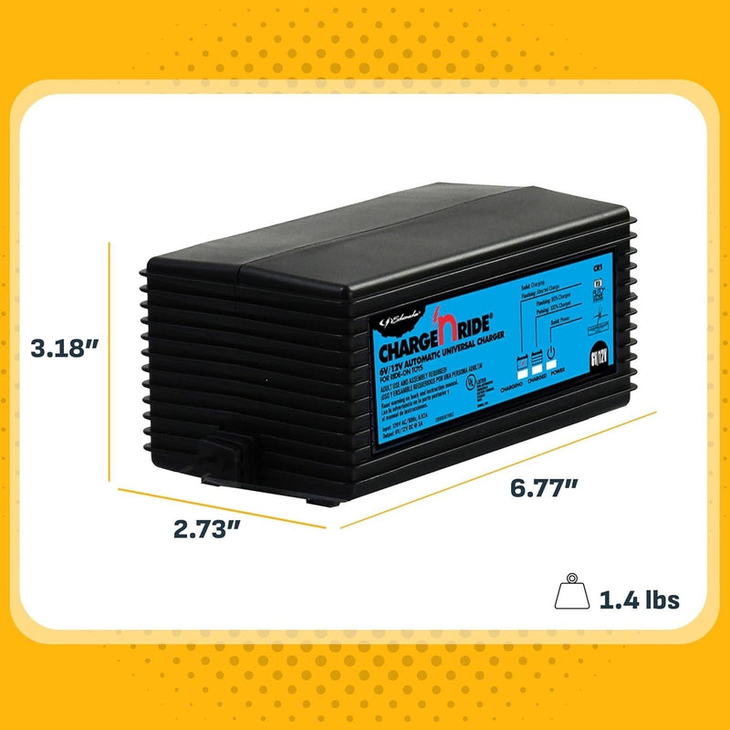 Universal Battery Maintainer for Ride-On Toys with Quick Connect and LED Status Indicator
