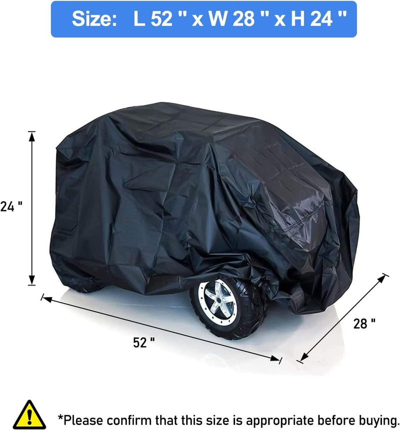 Universal Fit Ride-On Toy Car Cover Water Resistant Tear-Proof and Easy to Clean
