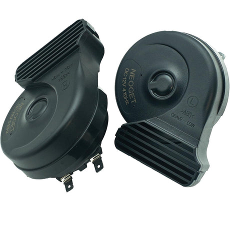 Universal 12V Compact Car Horn Kit with Loud Double Pitch and Deep Bass Sound