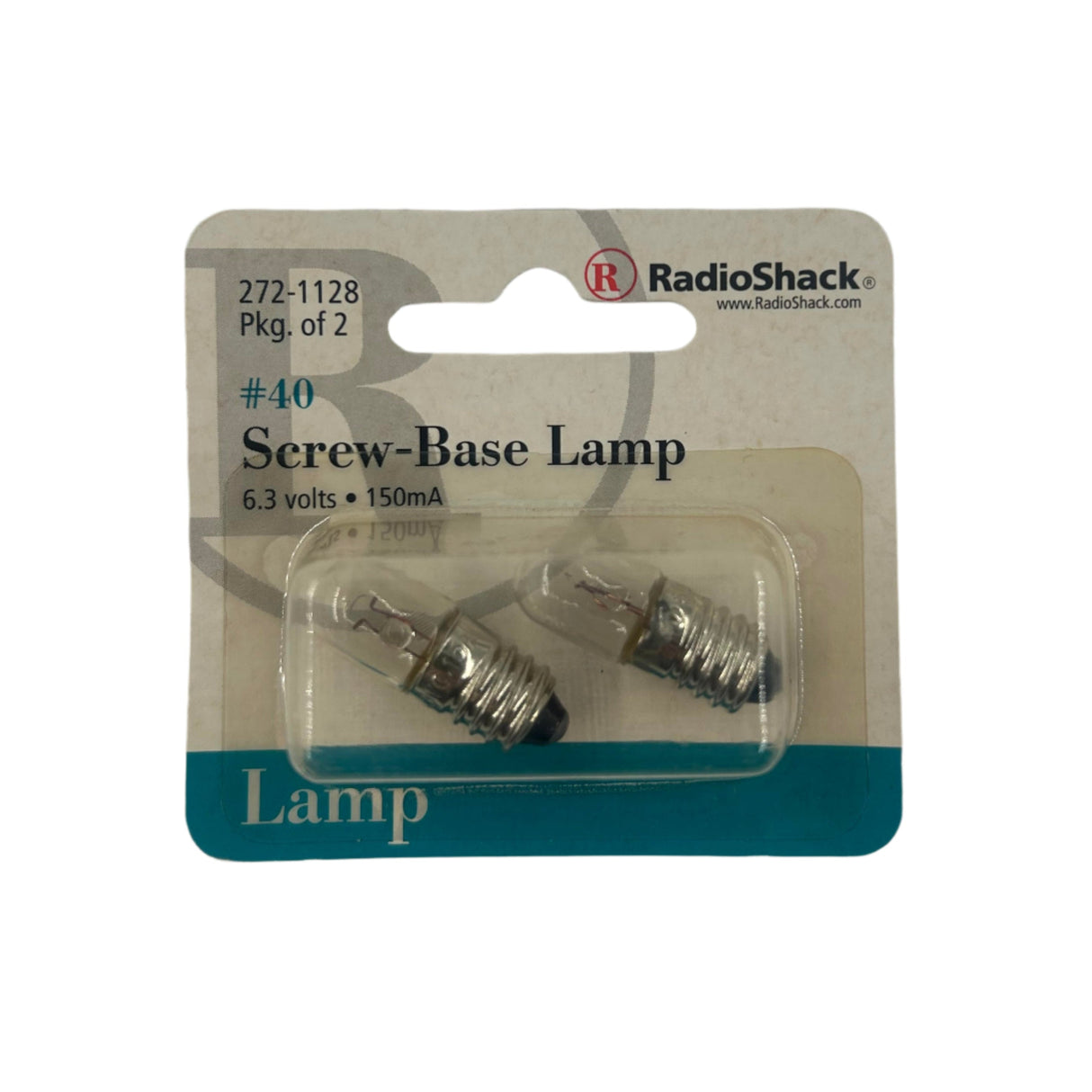 Screw base lamp #40 6.3 volts 150mA TekShack