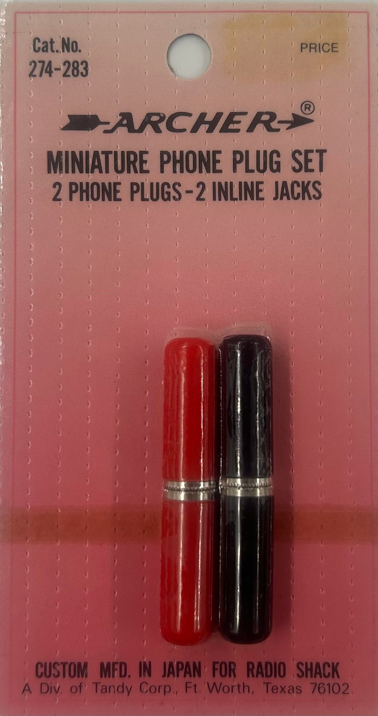 Miniature Phone Plug Set 274-283 TekShack