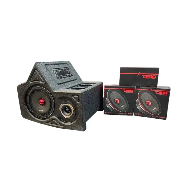 Mini Center Console Chevy/GMC 88-94 OBS Bundle (2) DS18 PRO-X64.BM & (2) Tweeters