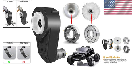 12V Ride-On Toy for Kids with 550 Motor, Gearbox, and 40000 RPM Power Boost