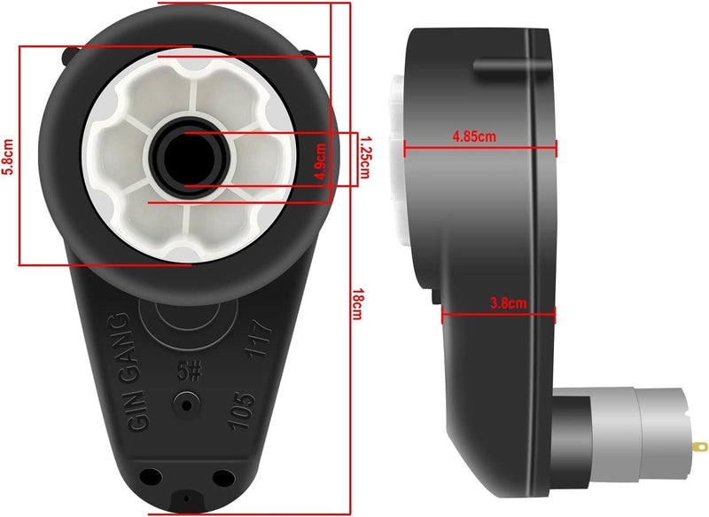 12V Ride-On Toy for Kids with 550 Motor, Gearbox, and 40000 RPM Power Boost
