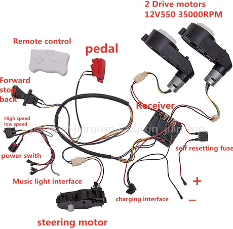 Upgrade Your Child's Ride with Our 12V DIY Remote Control Kit for Kids' Cars