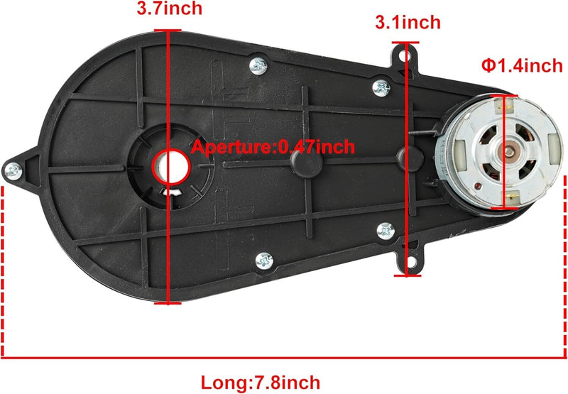 Kids Ride-On Car with 550 RPM Motor and Gearbox, 12V Power Performance