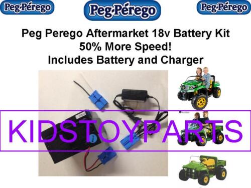 Upgrade Your Peg Perego John Deere Gator with 18V Battery & Charger - Get $20 Cash Back!