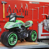 Upgrade Your Ride: FALK Rider Racing Green Wide Wheels - Now Available!