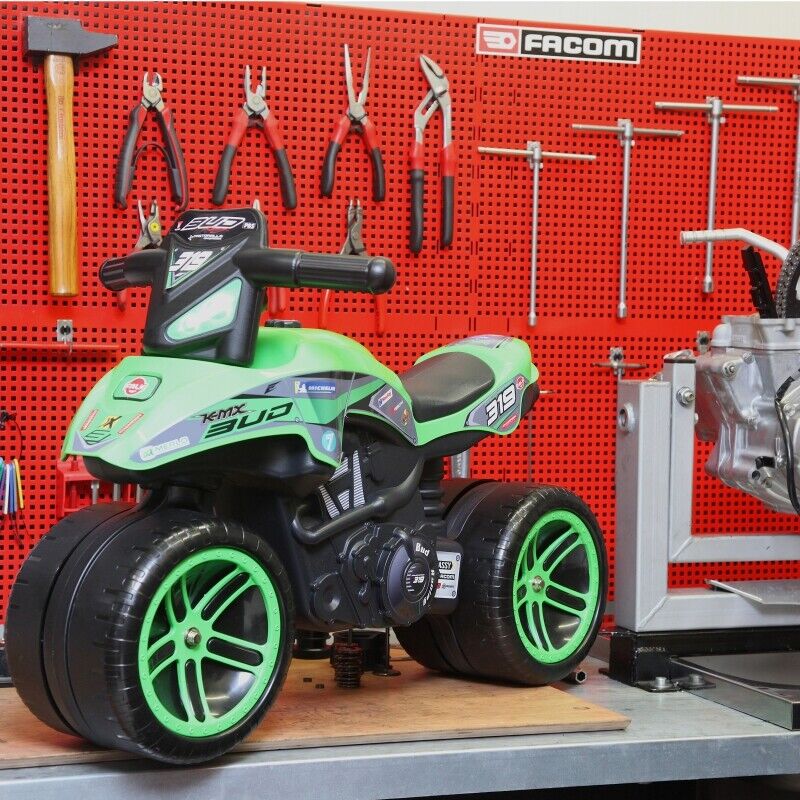 Upgrade Your Ride: FALK Rider Racing Green Wide Wheels - Now Available!