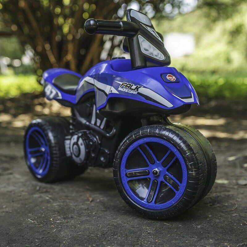 Upgrade Your Ride with FALK Rider Racing Blue Wide Wheels - Now Available!