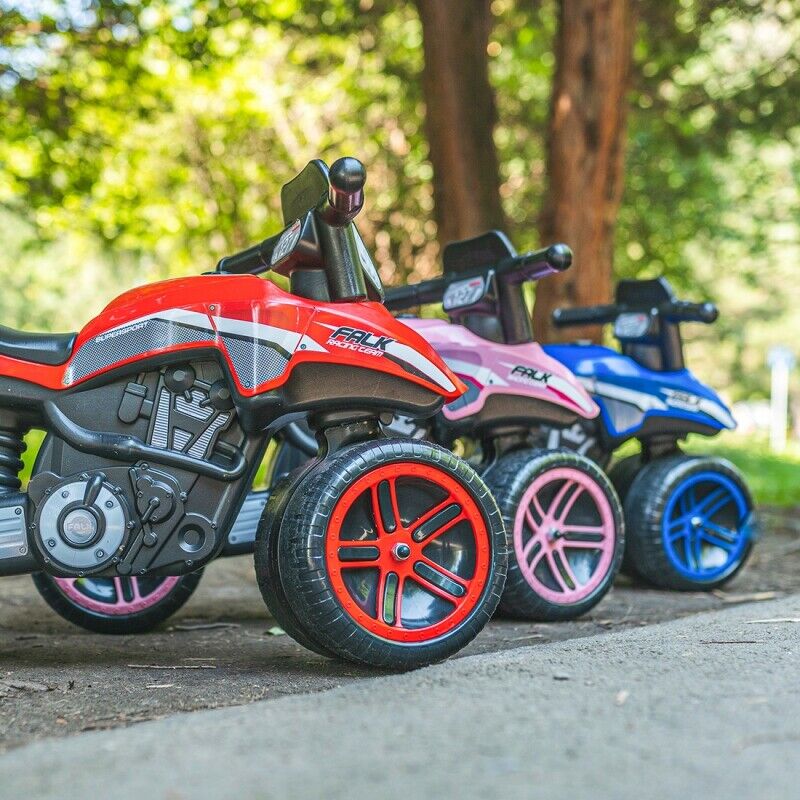 Upgrade Your Ride with FALK Rider Racing Blue Wide Wheels - Now Available!