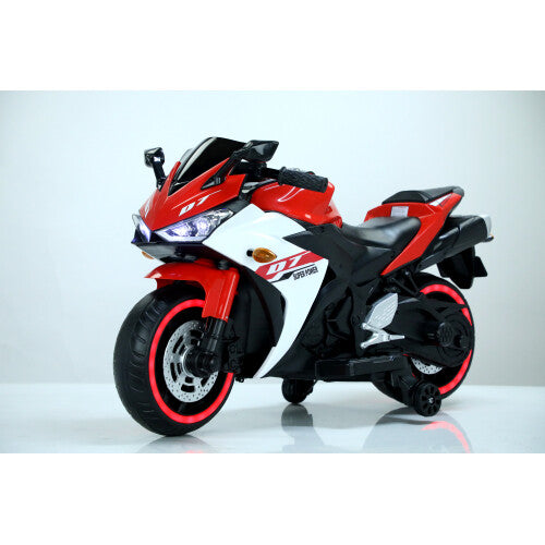 12V Electric Kids Ride-On Dirt Bike with Training Wheels for Children