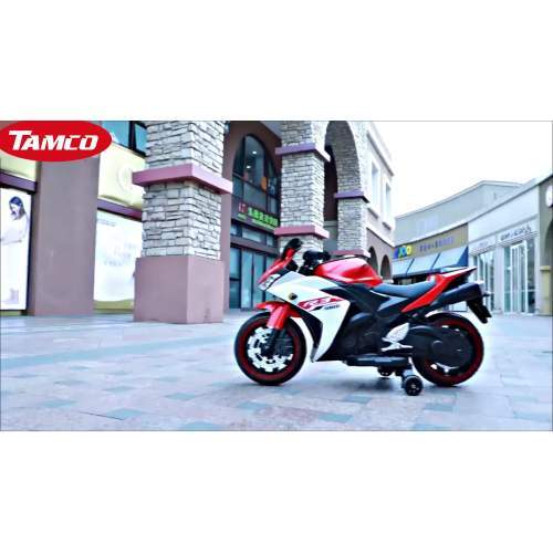 12V Electric Kids Ride-On Dirt Bike with Training Wheels for Children