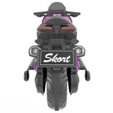 12V Kids Electric Ride-On Dirt Bike Motorcycle with Training Wheels Purple