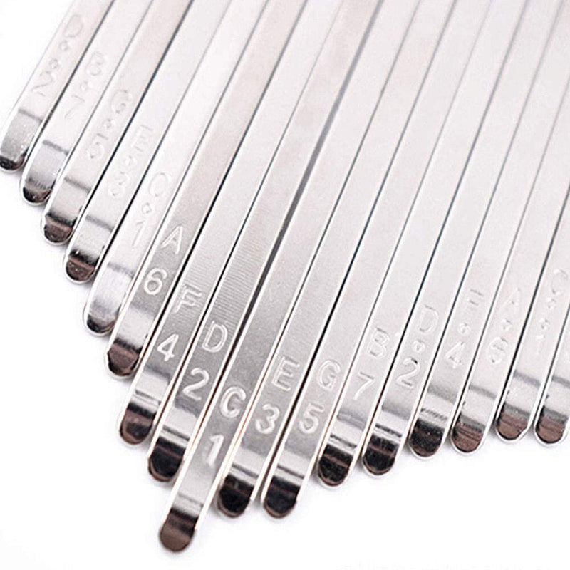 17-Key Thumb Piano Kalimba Set with Tuning Hammer, Keys, Screws, and Metal Bar