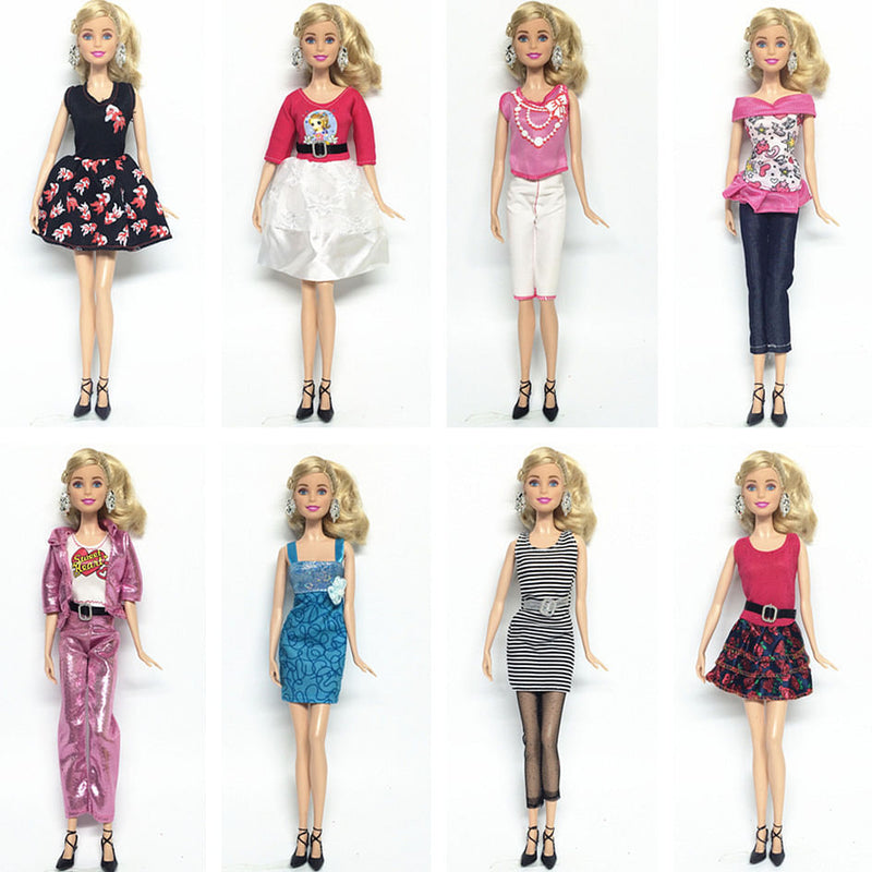 Handmade Casual and Elegant Dress Set for 11" Bobbi Doll – 3 or 5 Pieces