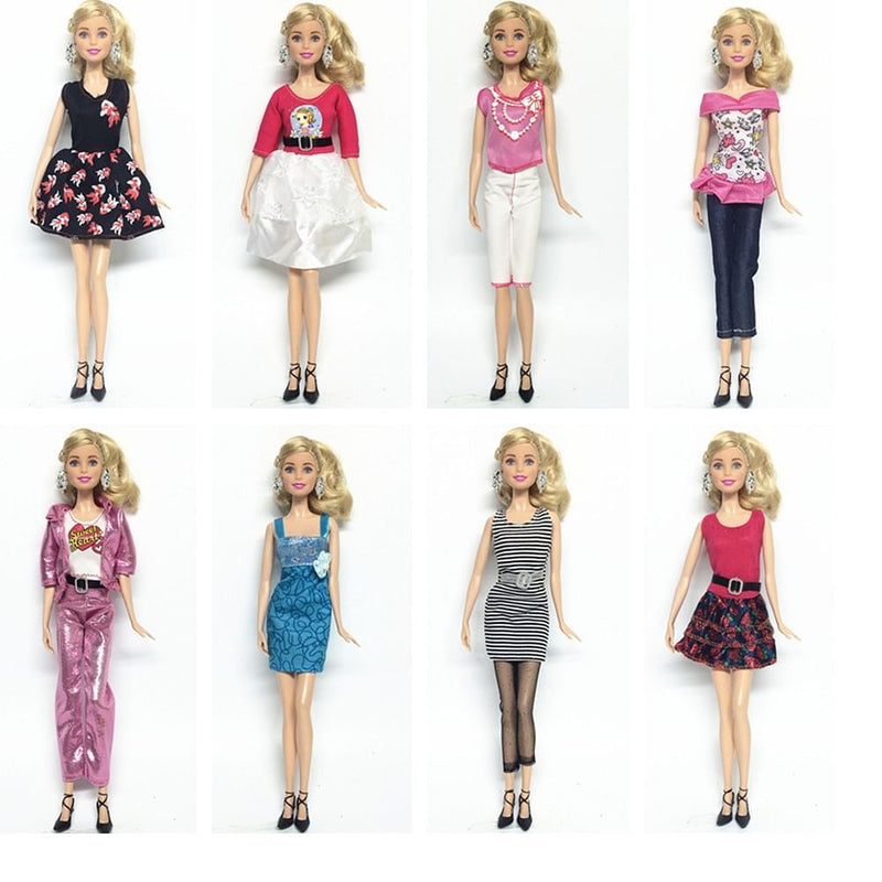 Handmade Casual and Elegant Dress Set for 11" Bobbi Doll – 3 or 5 Pieces