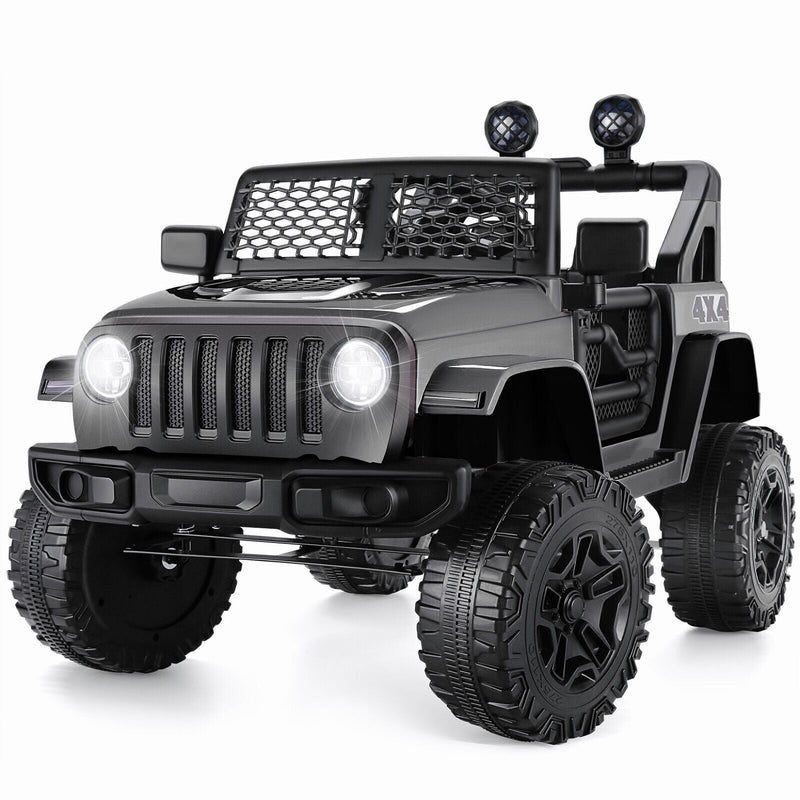 Electric Kids Ride-On Jeep Car with 12V/24V Power Wheels, Music, and Remote Control