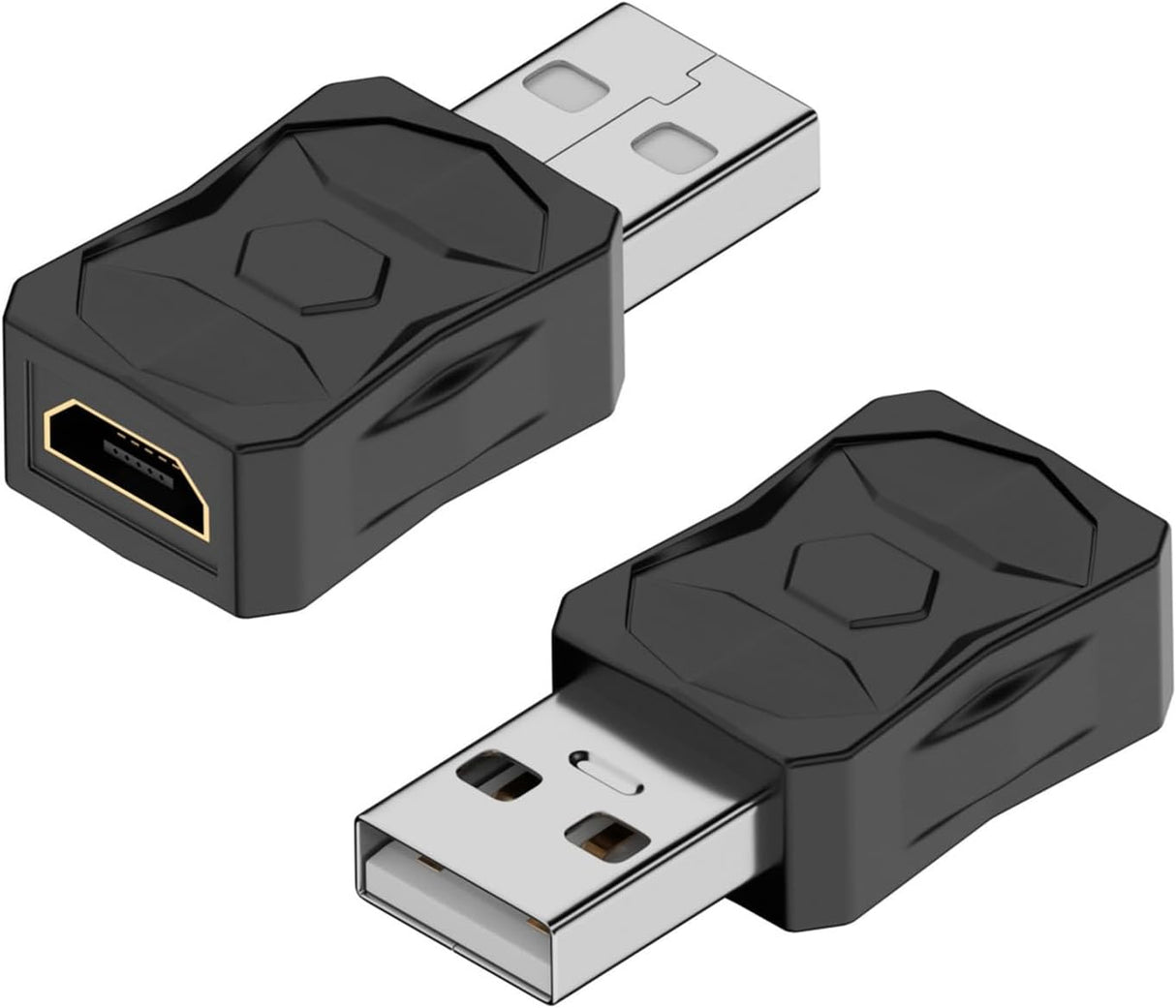 Male USB -> Female Micro USB Connector TekShack
