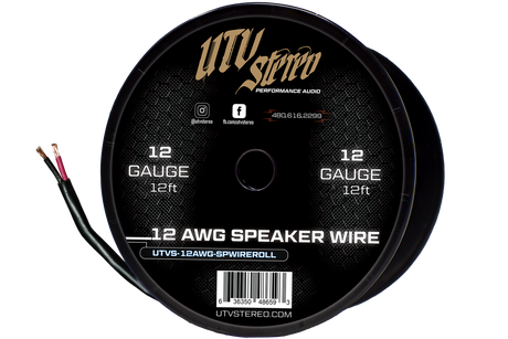 12 AWG Speaker Wire Roll - 12ft | UTVS-12AWG-SPWIRE-12 UTV Stereo