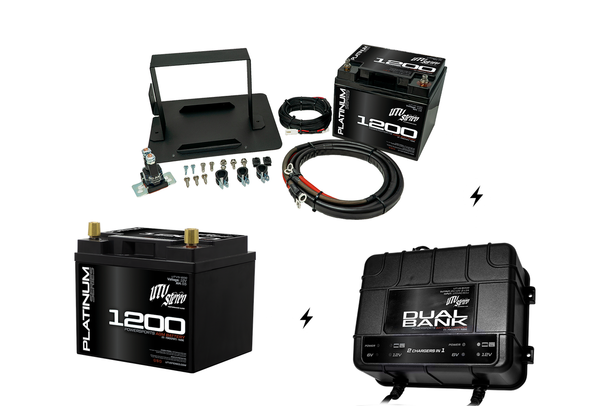 Dual-Bank Battery Charger / Maintainer | UTVS-BCM2 UTV Stereo