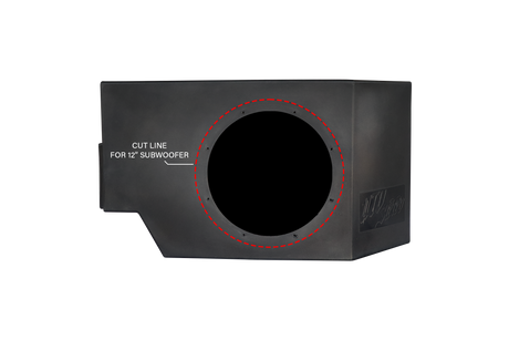 Can-Am® Defender HD10 Vented 10" Passenger Subwoofer Enclosure Unloaded | UTVS-DEF-VENC-PASS UTV Stereo