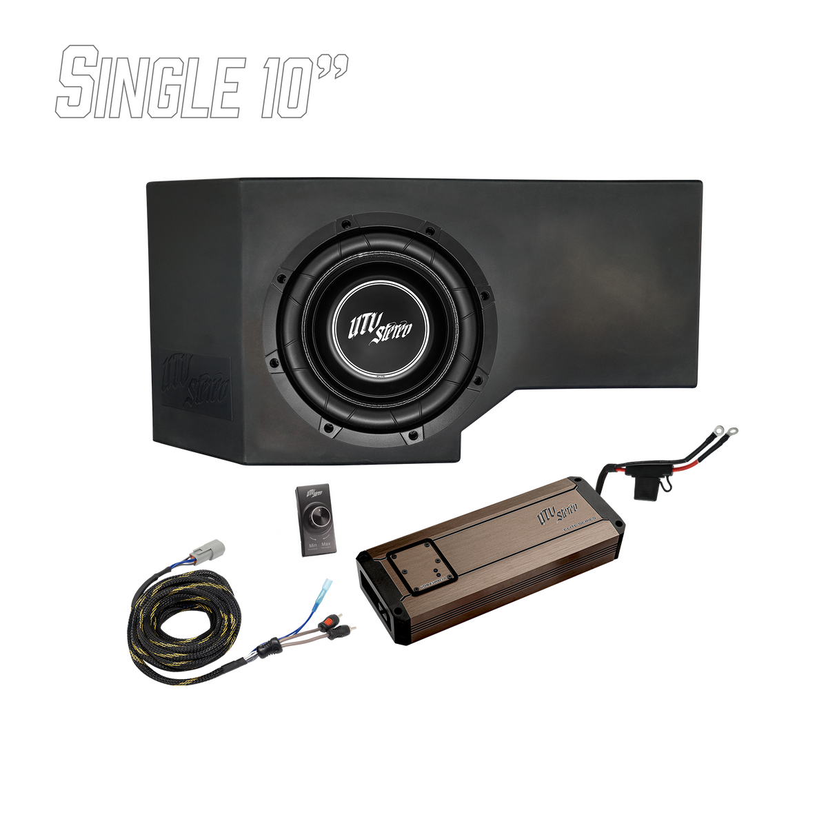 Can-Am® Defender HD11 1200W Single 10" Subwoofer Kit | UTVS-DEF2-1200-1-GO UTV Stereo