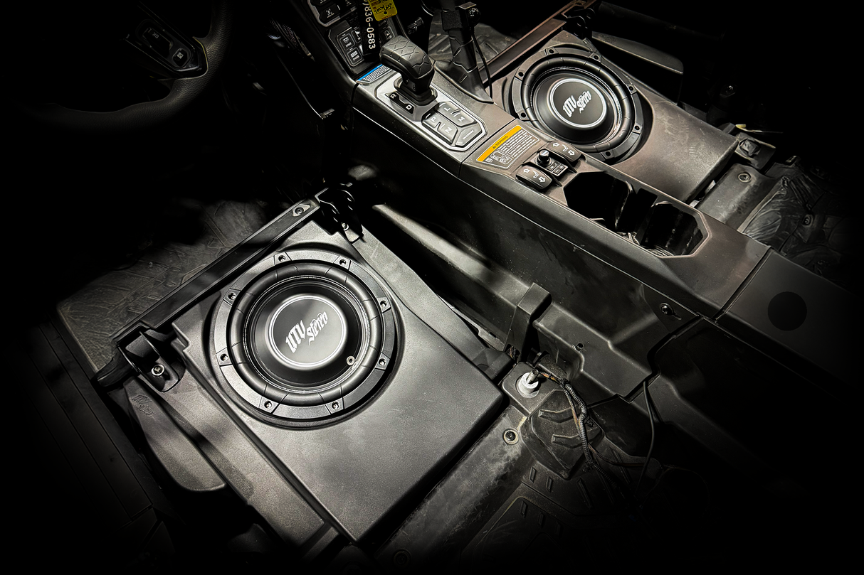 Can-Am® Maverick R 10" Front Driver Subwoofer Enclosure (4-SEAT MODELS) – Unloaded | UTVS-R-ENC-DRIVER-4F UTV Stereo