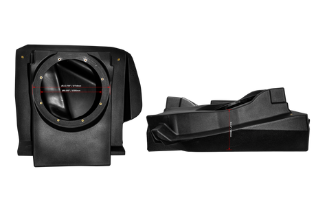 Can-Am® Maverick R 10" Front Driver Subwoofer Enclosure (4-SEAT MODELS) – Unloaded | UTVS-R-ENC-DRIVER-4F UTV Stereo