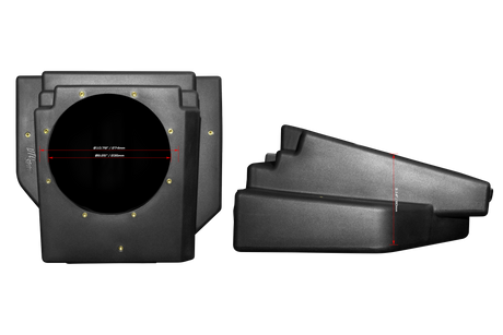 Can-Am® Maverick R 10" Rear Driver Subwoofer Enclosure (4-SEAT MODELS) – Unloaded | UTVS-R-ENC-DRIVER-4R UTV Stereo