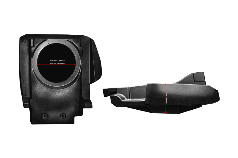 Can-Am® Maverick R 10" Front Driver Subwoofer Enclosure (2-SEAT MODELS) – Unloaded | UTVS-R-ENC-DRIVER-2