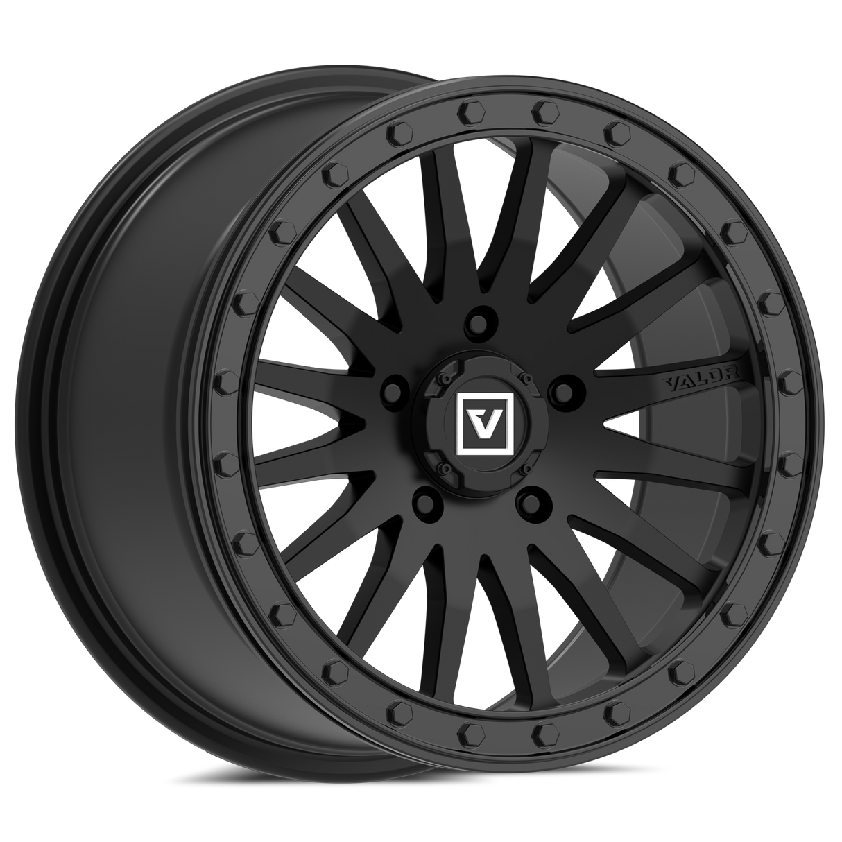 V06 Satin Black UTV Beadlock