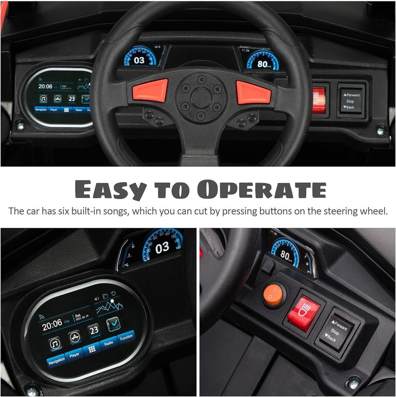 Vehículo eléctrico todoterreno UTV 12V para niños con avance y retroceso