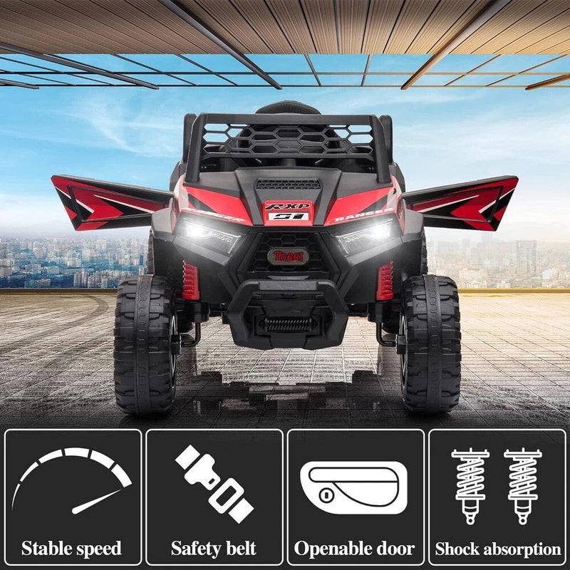 Vehículo eléctrico todoterreno UTV 12V para niños con función de avance y retroceso