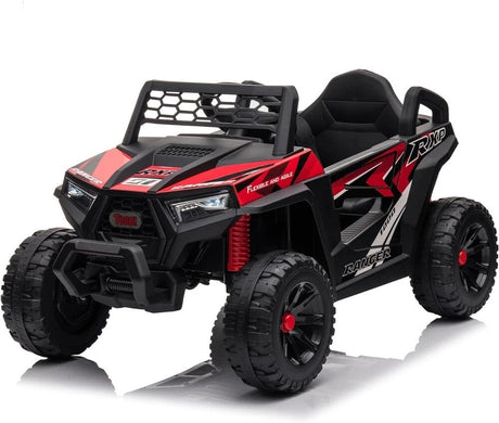 Vehículo eléctrico todoterreno UTV 12V para niños con función de avance y retroceso